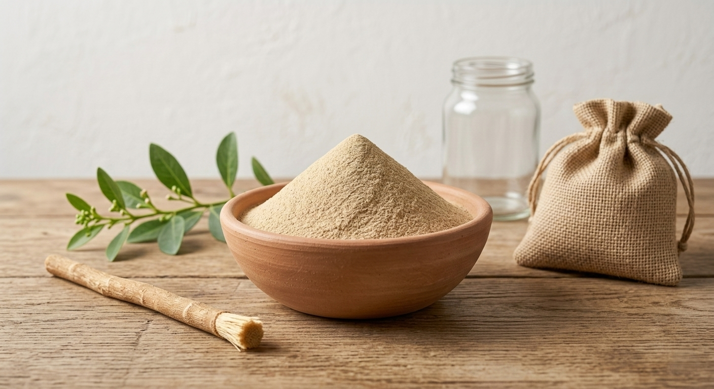 Pure Miswak Siwak powder terracotta bowl natural toothbrush – Naoplas premium